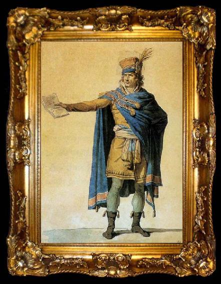 framed  Jacques-Louis  David The Representative of the People on Duty, ta009-2